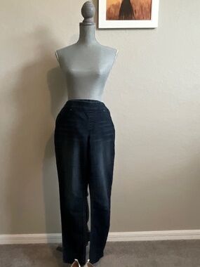 Chico’s Dark Denim Stretch Jeans Size 1 (US 8/10) Comfortable Fit